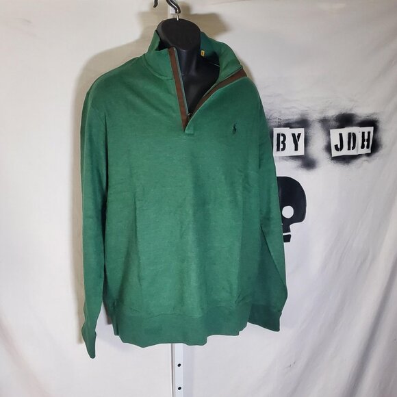 POLO Ralph Lauren Luxury Quarter Zip Cotton Pullover NWT sz XL - Picture 6 of 16